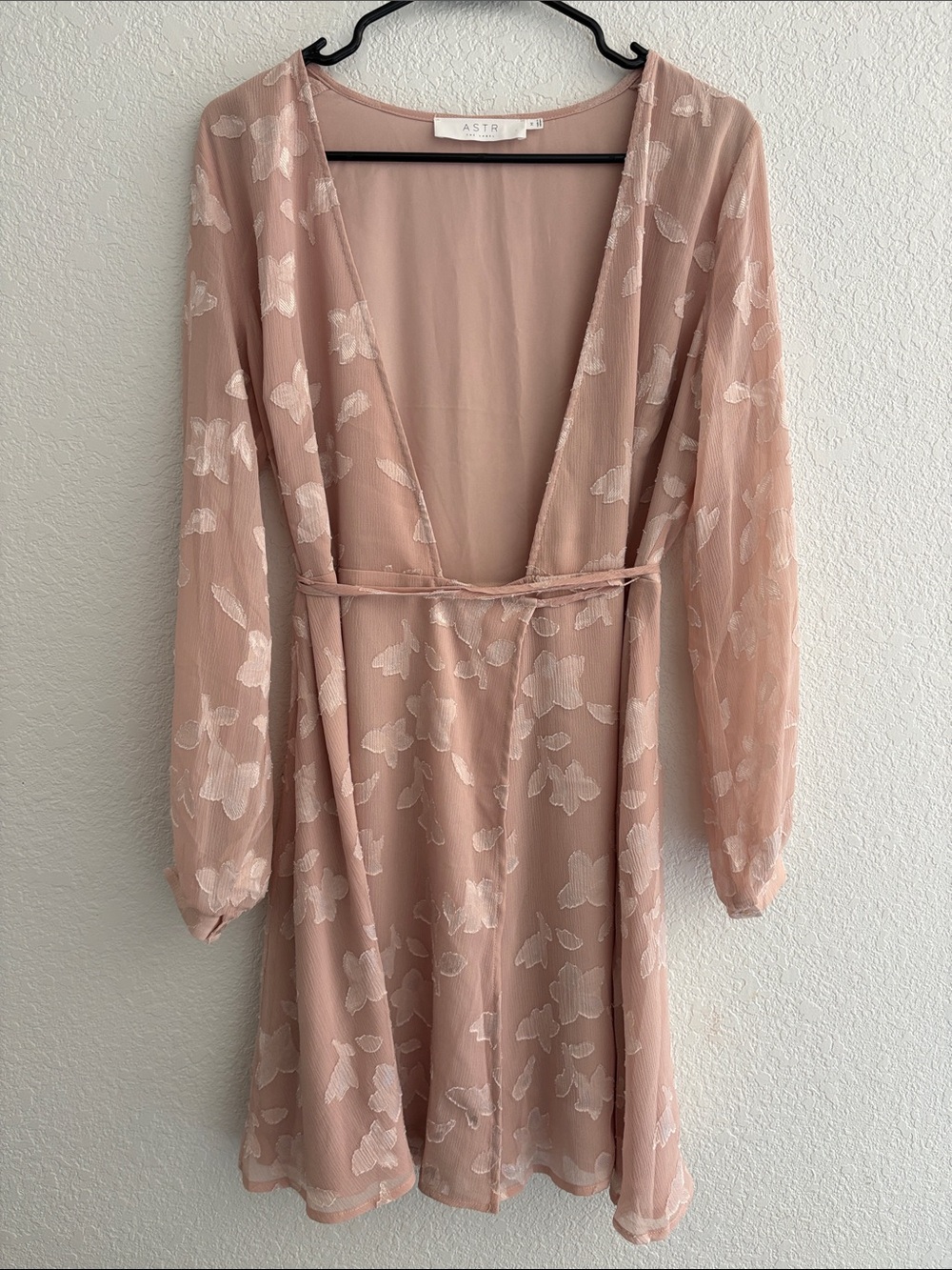 ASTR Blush Wrap Dress